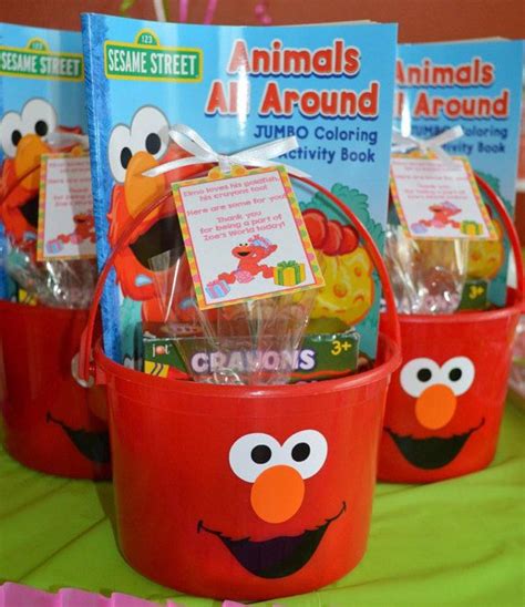 Set of 6 Elmo Buckets / Party Favor / Goodie by PartiesandGoodies | Parties: Elmo | Elmo ...