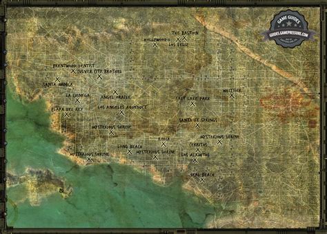 California - World Maps - Walkthrough - Wasteland 2 - Game Guide and ...