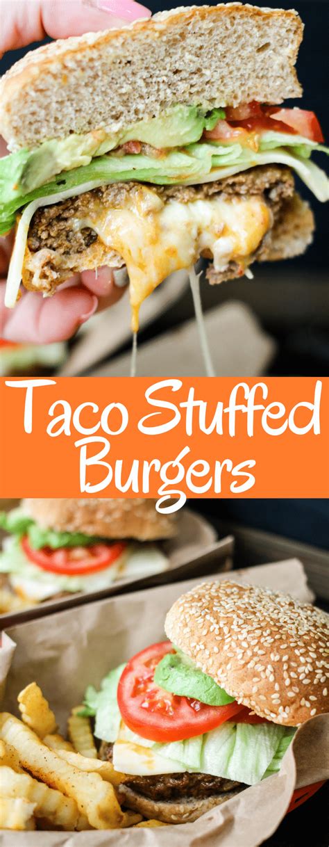 Taco Stuffed Burgers • Domestic Superhero