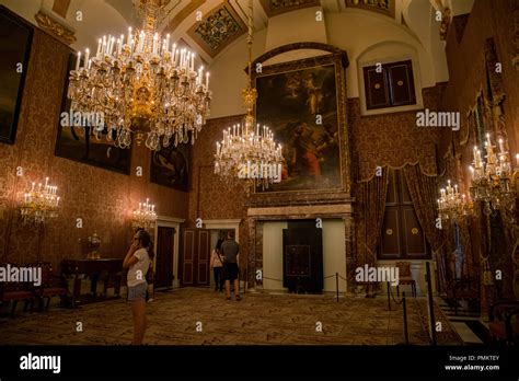 Amsterdam, JUL 22: Interior view of the Royal Palace Amsterdam on JUL ...