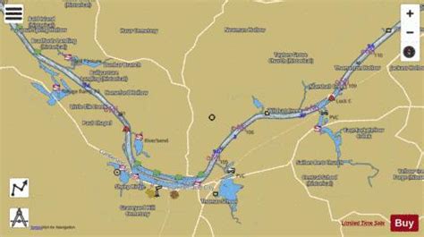 Cumberland River section 11_525_801 Fishing Map | Nautical Charts App