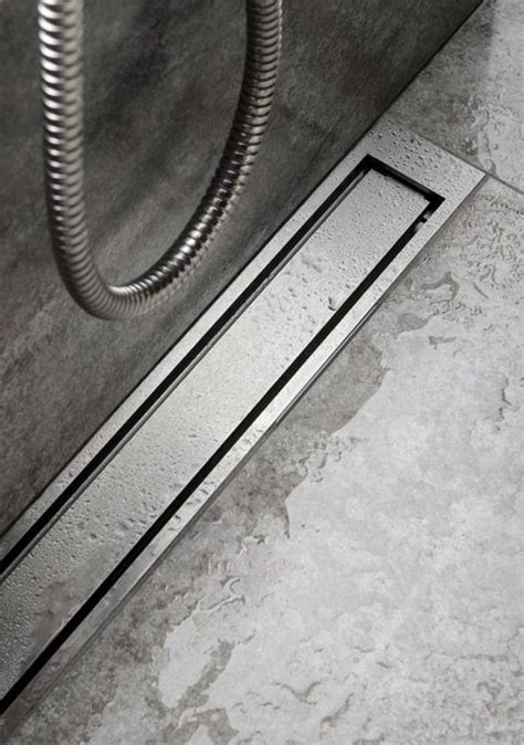 Line drain - Linear floor drain in classic, timeless design - slide 7 | Floor drains, Bathroom ...