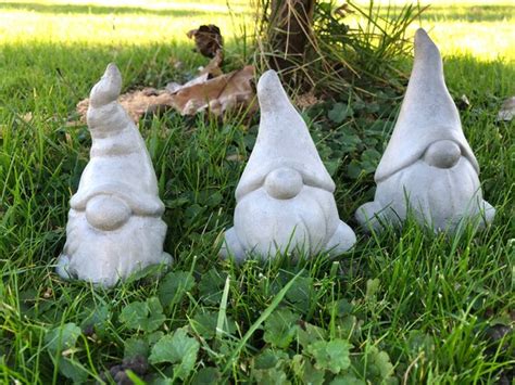 Gnomes Concrete Gnomes Garden Gnomes Cement Gnomes Gnome | Etsy