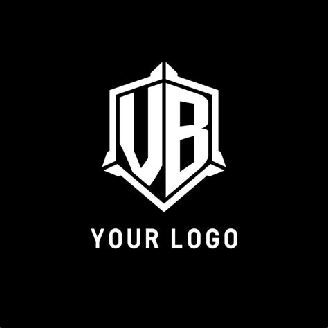 VB logo initial with shield shape design style 24299784 Vector Art at Vecteezy