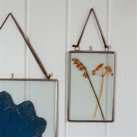 Small Glass Hanging Frame in SIlver