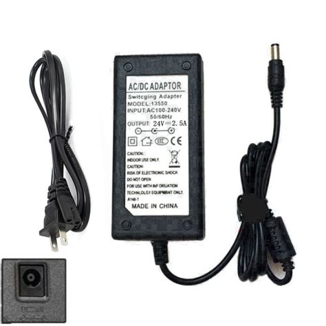 24V 2.5A 24 Volt Adapter Charger AC DC Transformer Switching With EU US AU UK Cable Cord Power ...