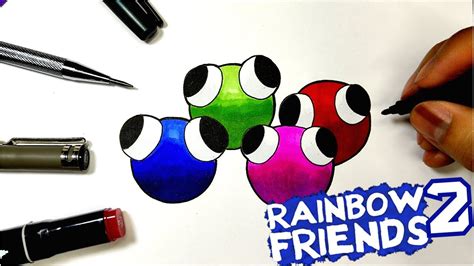 como DIBUJAR a los LOOKIES de los RAINBOW FRIENDS CAPITULO 2 roblox 😱 ...