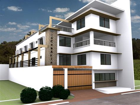 3 Storey Apartment Building Design