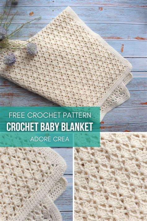 Crochet Fan Stitch Baby Blanket | Free Crochet Pattern | Crochet ...