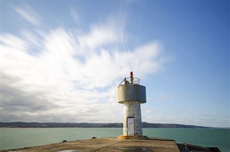 land, security, ocean, beach, guidance, lighthouse, horizon over water ...