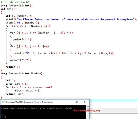 C Program To Find Binomial Coefficient Using Recursion 47+ Pages Summary in Google Sheet [1.1mb ...