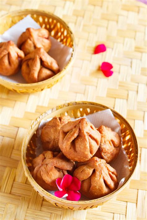 Fried Modak Recipe (Jaggery Stuffing)