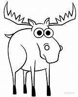 Moose Coloring Pages Printable sketch template