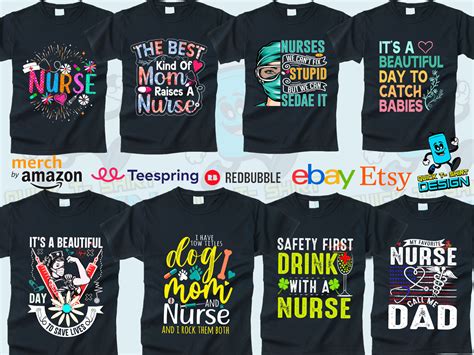 Nursing T shirt Design Bundle by Md Arif Rabbani on Dribbble