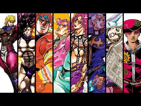 I made a wallpaper of all jojo villains : StardustCrusaders