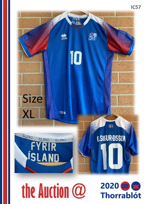 Iceland Men’s National Team, Football Jersey of #10 Gylfi Sigurðsson ...