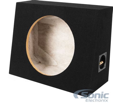 Single 12" Subwoofer Angled Truck or Car Hatchback Box Enclosure