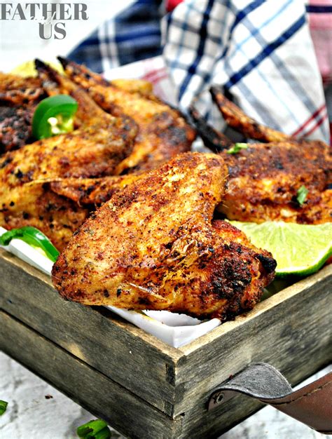 Air Fryer Chicken Wings-Dry Rub Recipe - Father and Us