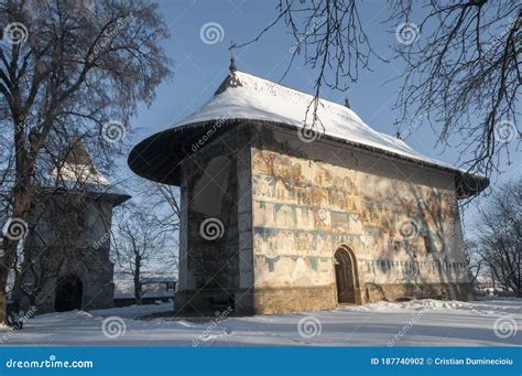 Arbore Church,suceava County,romania Stock Photo - Image of famous ...