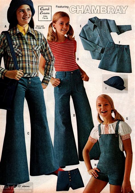 '70s clothes for girls from the 1973 JC Penney catalog - Click Americana