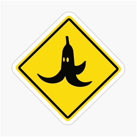 "Banana Sign" Sticker for Sale by DJBALOGH | Redbubble