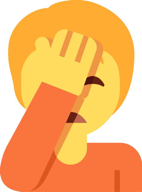 "face palm" Emoji - Download for free – Iconduck