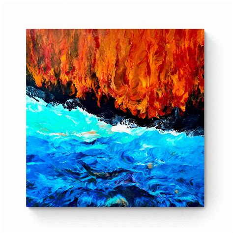 Fire and Water Series (101 x 101 cm) | My Art Address