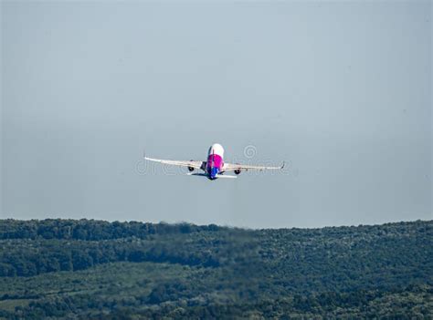 Airbus A320 Airplane Successful Takeoff Stock Photo - Image of ...