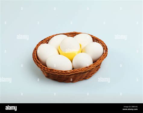 White chicken eggs Stock Photo - Alamy