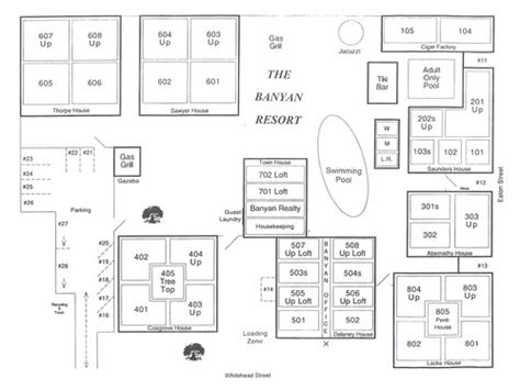 The Banyan Resort | Property Map