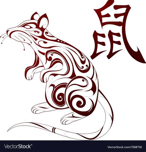 Ornamental rat figure as Chinese zodiac sign. Download a Free Preview ...