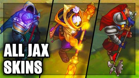 All Jax Skins Spotlight (League of Legends) - YouTube