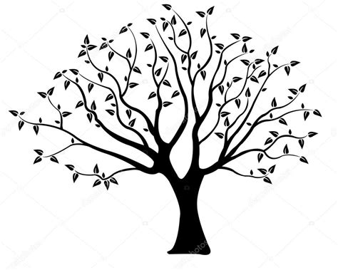 Tree silhouette — Stock Vector © laschi #16302827