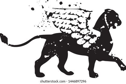 Silhouette Gryphon Inc Spots Splashes Drops Stock Vector (Royalty Free) 1446897296 | Shutterstock