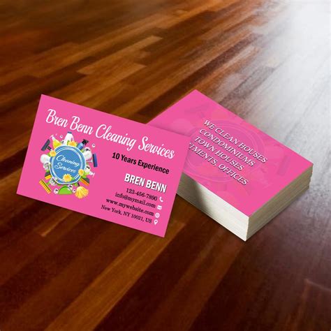 Custom Cleaning Service Business Cards _ Custom Cleaning - Etsy Canada