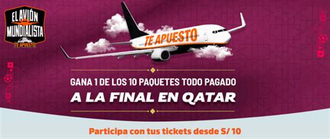 El avión mundialista de Te Apuesto - Ganagol Pronósticos y resultados