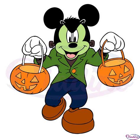 Halloween Mickey And Pumpkin Bag SVG for Cricut Sublimation Files