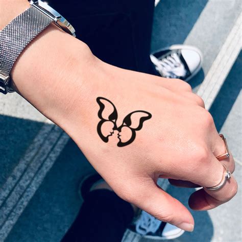 Butterfly Kisses Temporary Tattoo Sticker - OhMyTat