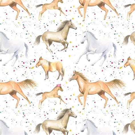 Horse Party Gift Wrapping Paper; 2 Sheets & 2tags: Amazon.co.uk: Office ...