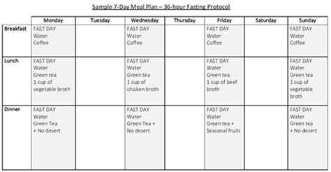 Obesity Code Meal Plan - Printable PDF