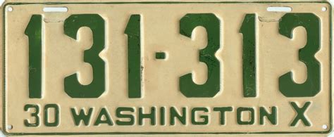 Washington State License Plate Guide – Danny's License Plates