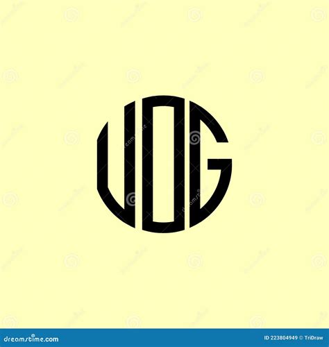 Creative Rounded Initial Letters UOG Logo Stock Vector - Illustration of name, advertising ...