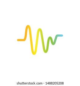 Sound Wave Graphic Design Template Vector Stock Vector (Royalty Free) 1488205208 | Shutterstock