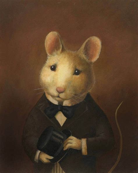 Mouse Portrait Print Mouse Print Mouse Art Victorian Mouse