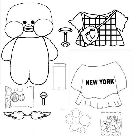 Paper duck | Roupas de papel, Hello kitty desenho, Hello kitty