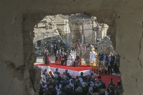 Amid Mosul church ruins, Pope laments 'barbarous blow' of extremism in Iraq | The Times of Israel