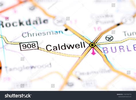 Caldwell Texas Usa On Map Stock Photo (Edit Now) 1193750773 - Caldwell ...