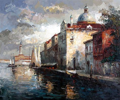 Venice Canal - Original Oil Painting | Anazao Galleries