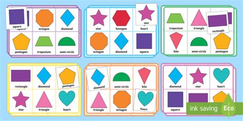 Regular and Irregular 2D Shapes Bingo (Teacher-Made)