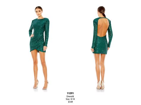 Ieena Duggal 11291 - Long Sleeve Fully Sequin Cocktail Dress – Couture Candy
